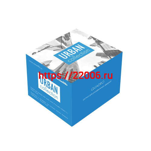 Ручка Armadillo (Армадилло) для раздвижных дверей SH.QUADRO55.010 BL-26 черный фото 2