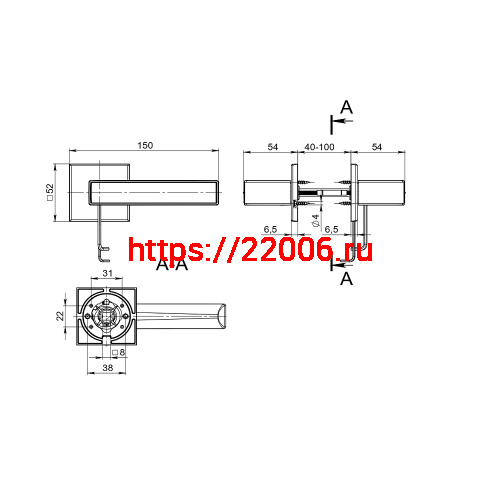 Ручка Fuaro (Фуаро) раздельная K.RL52.REDLINE (RED LINE RL) SSG-39 сатинированное золото фото 2 Ручка Fuaro (Фуаро) раздельная K.RL52.REDLINE (RED LINE RL) SSG-39 сатинированное золото фото 2