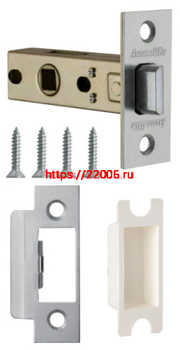 Защелка Armadillo (Армадилло) врезная LH 120-45-25 SN Матовый никель BOX /прям/