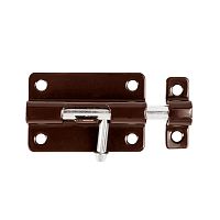 Шпингалет Ajax (Аякс) мебельный металлический SPD60х30 BR коричневый