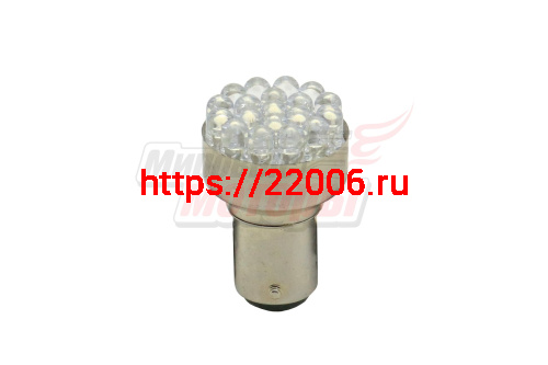 Лампа 12 В BA15D, 19 светодиодов LED 5 мм, белая Лампа 12 В BA15D, 19 светодиодов LED 5 мм, белая