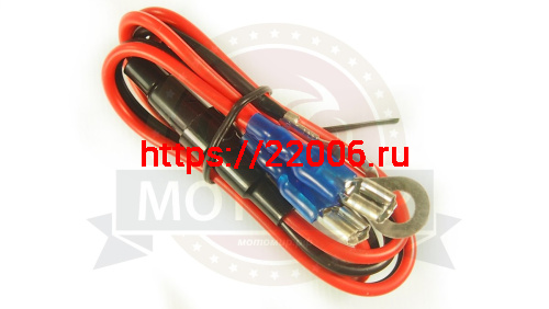 Прикуриватель универсальный, гнезво 12В + 2 провода с ушками фото 3