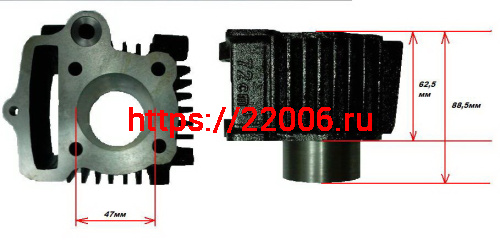 Цилиндро-поршневая группа 139FMB 4Т d-47мм 70cc поршень c тефлоновым покрытием TMMP Цилиндро-поршневая группа 139FMB 4Т d-47мм 70cc поршень c тефлоновым покрытием TMMP