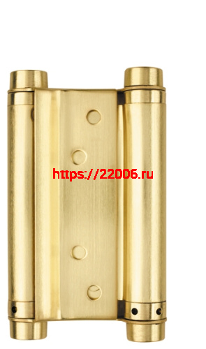 Петля Armadillo (Армадилло) пружинная двусторонняя BH470SS (100*70*1.5) SG (DAS SS 201-4") мат. золото