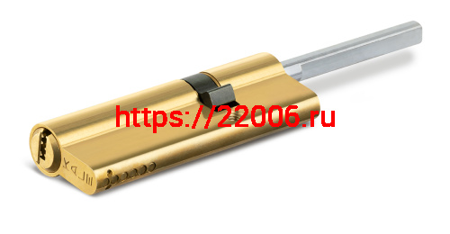 Цилиндровый механизм Kale kilit (Кале килит) под вертушку (дл.шток) 164 SX/91 (55+10+26) mm латунь 5 кл. фото 2