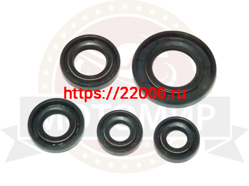 Набор сальников YBR125 (20x38x5, 20x30x6, 12x21x4, 10x18x5 , 12x18 x 5) (компл.) фото 2 Набор сальников YBR125 (20x38x5, 20x30x6, 12x21x4, 10x18x5 , 12x18 x 5) (компл.) фото 2