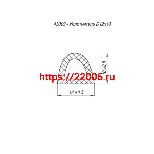 Уплотнитель Fuaro (Фуаро) без клеевой основы WADH/D-12x10mm, BLACK черный 150 m фото 3