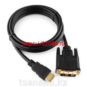Штекер HDMI - штекер DVI 1,8м TECHNOTEKS шнур Штекер HDMI - штекер DVI 1,8м TECHNOTEKS шнур