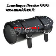 Сумка кожанная на руль, типа "бочка", стиль "Чоппер" (кожа, заклепки) Сумка кожанная на руль, типа "бочка", стиль "Чоппер" (кожа, заклепки)