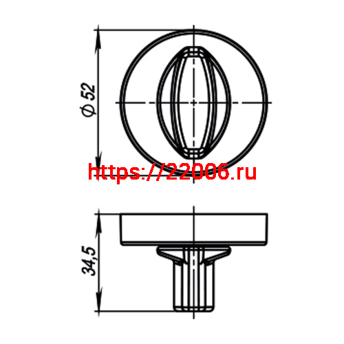 Ручка Armadillo (Армадилло) поворотная BK6.R.URB52 SG-1 матовое золото фото 3 Ручка Armadillo (Армадилло) поворотная BK6.R.URB52 SG-1 матовое золото фото 3