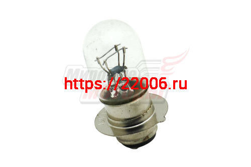 Лампа 12В 18/18Вт 2х контактная с юбкой Лампа 12В 18/18Вт 2х контактная с юбкой