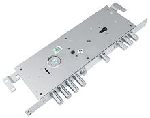 Замок Guardian (Гардиан) врезной двухсистемный ЗВ 25.14 Т (прав) с тягами (без накл), 5+1 кл (длин. кл. 54мм) /123:454/