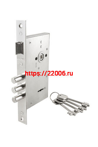 Замок Zenit (Зенит) врезной сувальдный с защёлкой ЗВ9-6, 4 кл. проверить кол-во ключей Замок Zenit (Зенит) врезной сувальдный с защёлкой ЗВ9-6, 4 кл. проверить кол-во ключей