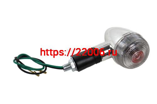 Боковой фонарь (BF-09) "Байкер" хром малый белый (пласт) Боковой фонарь (BF-09) "Байкер" хром малый белый (пласт)