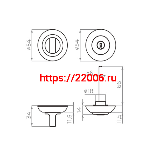 Ручка поворотная Ajax (Аякс) с фиксацией ключом BK6.FIX.JR BL-24 черный фото 2