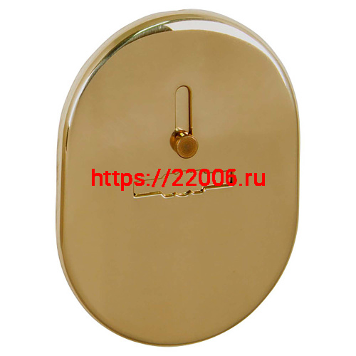 Накладка Fuaro (Фуаро) на сувальдный замок ESC.S-lift.SF/OV.476 (ESC 476) с шторкой GP латунь