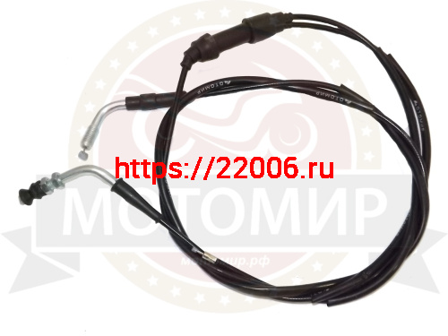 Трос газа L-1910/1840мм, ход-60/40мм, 2T Honda Dio (двойной) 0031 Трос газа L-1910/1840мм, ход-60/40мм, 2T Honda Dio (двойной) 0031