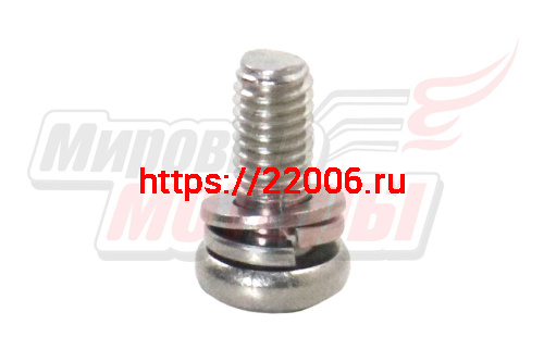 Винт М5х8 (с шайбой и гровер-шайбой), шаг резьбы 0,8