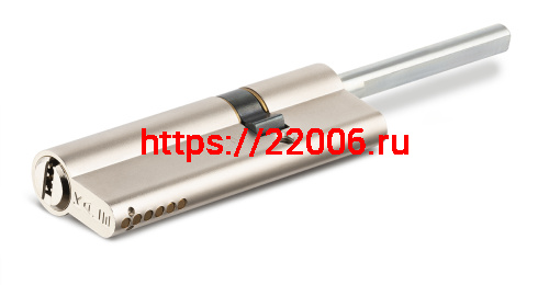 Цилиндровый механизм Kale kilit (Кале килит) под вертушку (дл.шток) 164 SX/91 (55+10+26) mm никель 5 кл. фото 2