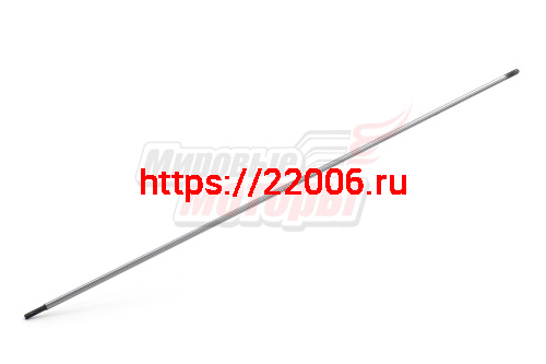 Вал штанги разъемной мотокосы нижний (760мм, d8, шлиц9-квадрат 5мм) Вал штанги разъемной мотокосы нижний (760мм, d8, шлиц9-квадрат 5мм)