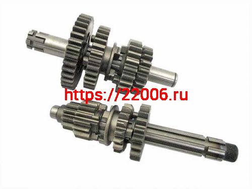 Валы КПП (первичный+вторичный) в сборе YX140 (X150) эл. стартер Валы КПП (первичный+вторичный) в сборе YX140 (X150) эл. стартер