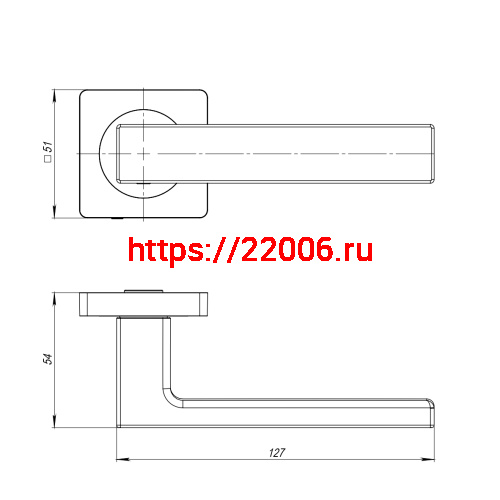 Ручка Ajax (Аякс) раздельная K.JK51.OPTIMA (OPTIMA JK) CP-8 хром фото 2