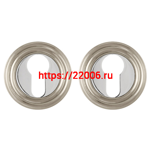 Накладка Punto (Пунто) под цилиндр ET ML SN/CP-3 матовый никель/хром Накладка Punto (Пунто) под цилиндр ET ML SN/CP-3 матовый никель/хром