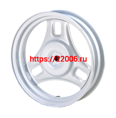 Диск колеса 10" Honda Dio передний, штампованный, барабанный тормоз Диск колеса 10" Honda Dio передний, штампованный, барабанный тормоз