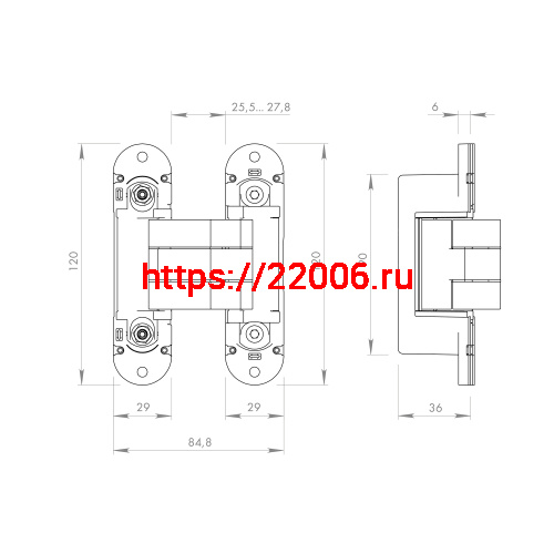 Петля Armadillo (Армадилло) скрытой установки U3D8000.VPG FSG флор. золото TECH фото 4 Петля Armadillo (Армадилло) скрытой установки U3D8000.VPG FSG флор. золото TECH фото 4