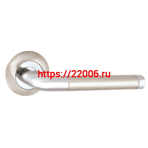 Ручка Punto (Пунто) раздельная R.TL54.REX (REX TL) 140mm SN/CP-3 матовый никель/хром Ручка Punto (Пунто) раздельная R.TL54.REX (REX TL) 140mm SN/CP-3 матовый никель/хром