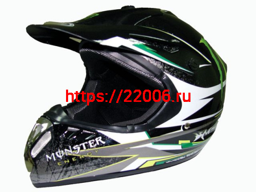 Мотошлем YM-910 Monster Energy (XS) Мотошлем YM-910 Monster Energy (XS)