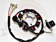 Зажигание 157FMI голое (без маховика) (статор СG/СВ125-250) (7+1 катушки) 3 отв. (1803104) (НАБОР)