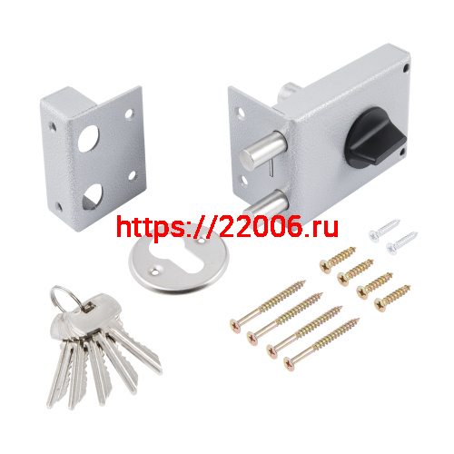 Замок Omega (Омега) накладной цилиндровый ЗН1-1.2 ГЛ серый, 5 кл. фото 4 Замок Omega (Омега) накладной цилиндровый ЗН1-1.2 ГЛ серый, 5 кл. фото 4