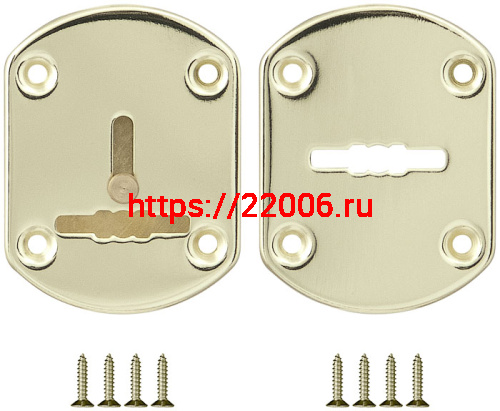 Декоративная Fuaro (Фуаро) накладка ESC021-GP-2 (ЗОЛОТО) на сув. замок со шторкой (2 шт) Декоративная Fuaro (Фуаро) накладка ESC021-GP-2 (ЗОЛОТО) на сув. замок со шторкой (2 шт)