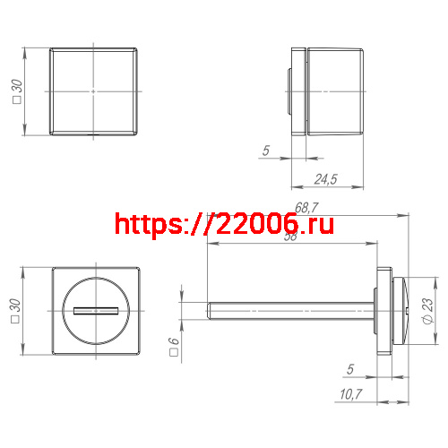 Ручка Armadillo (Армадилло) поворотная BK6.K.ART30 MWSC-33 итальянский тисненый фото 4