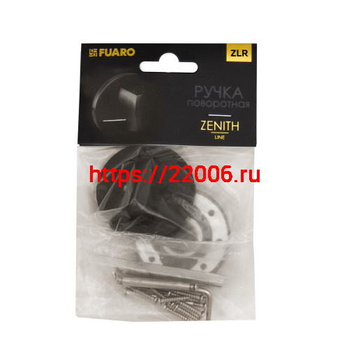 Ручка Fuaro (Фуаро) поворотная BK6.R.ZLR52 BL-24 черный фото 2 Ручка Fuaro (Фуаро) поворотная BK6.R.ZLR52 BL-24 черный фото 2