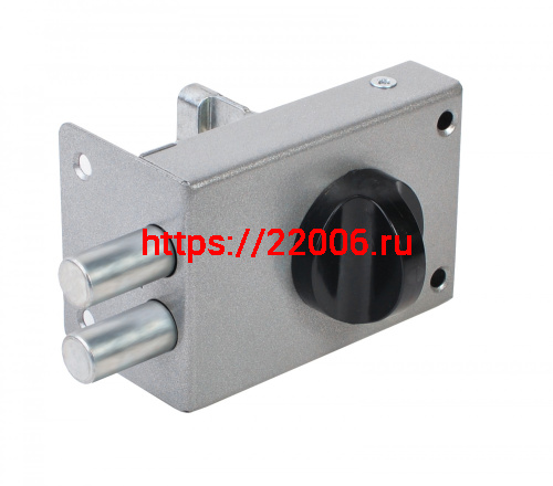 Замок Omega (Омега) накладной цилиндровый ЗН1 2Р серебро Замок Omega (Омега) накладной цилиндровый ЗН1 2Р серебро