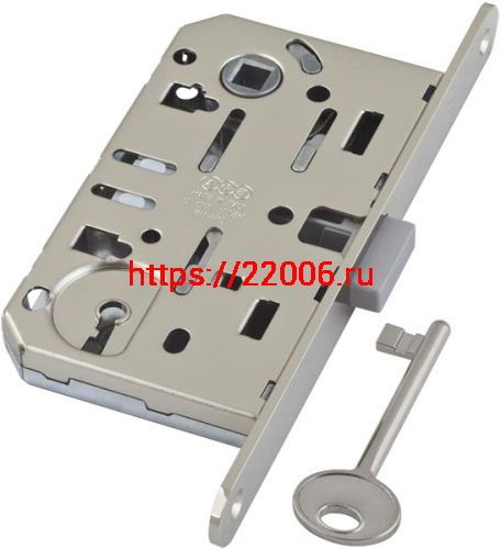 B06101.50.06 AGB (АГБ) Корпус врезного замка под кл. (никель) тех. уп. без отв. пл. MEDIANA POLARIS B06101.50.06 AGB (АГБ) Корпус врезного замка под кл. (никель) тех. уп. без отв. пл. MEDIANA POLARIS