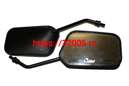 Зеркала заднего вида №34 пластик черное стойка М10 AX100 Зеркала заднего вида №34 пластик черное стойка М10 AX100