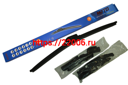 Щетка стеклоочистителя METO бескаркасная (12 адаптеров) 26"(650мм) WB-628T, КОРОБОЧКА Щетка стеклоочистителя METO бескаркасная (12 адаптеров) 26"(650мм) WB-628T, КОРОБОЧКА