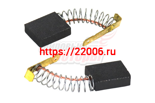 Щетки (№587) Интерскол (5,5*15*18) к фрезеру ФМ-32/1900,Пружина пятак длинный