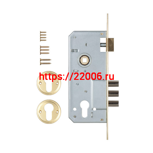 Корпус Kale kilit (Кале килит) врезного замка с защёлкой 152/3MR (45 mm) w/b (латунь) фото 2