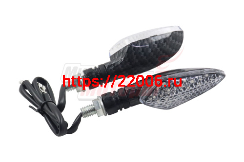 Боковой фонарь светодиодный WKT-TL-05D карбон (ПАРА) Боковой фонарь светодиодный WKT-TL-05D карбон (ПАРА)