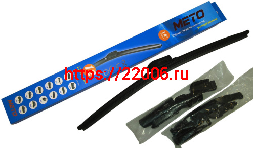 Щетка стеклоочистителя METO бескаркасная (12 адаптеров) 14"(350мм) WB-628T, КОРОБОЧКА Щетка стеклоочистителя METO бескаркасная (12 адаптеров) 14"(350мм) WB-628T, КОРОБОЧКА