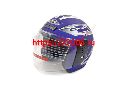 Шлем CONCORD XZH03 синий матовый "S,M,L,XL,XXL" (открытый) Шлем CONCORD XZH03 синий матовый "S,M,L,XL,XXL" (открытый)