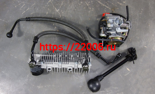 Двигатель Dingo150 (STELS Капитан) 4х такт.150 см3 157QMJ (GY6-150) моноблок с редуктором в сборе. фото 6 Двигатель Dingo150 (STELS Капитан) 4х такт.150 см3 157QMJ (GY6-150) моноблок с редуктором в сборе. фото 6