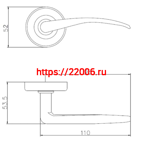 Ручка Punto (Пунто) анодированная LM/AN R.H50.015 GR-23 графит фото 3 Ручка Punto (Пунто) анодированная LM/AN R.H50.015 GR-23 графит фото 3
