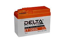 Аккумулятор 12В 2,5Ач DELTA CT12026 (YTR4A-BS) (кислотный, герметичный) (боков.полярн) (115*50*86мм)