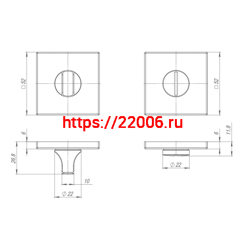 Ручка Punto (Пунто) поворотная BK6.K.ARC.Q52 (BK6 ARC) SN-3 мат.никель фото 3 Ручка Punto (Пунто) поворотная BK6.K.ARC.Q52 (BK6 ARC) SN-3 мат.никель фото 3