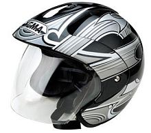 Мотошлем YM-605 А красный (S)